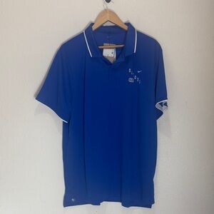 Nike Men's Gators Polo Shirt in Vibrant Blue, Size XXL